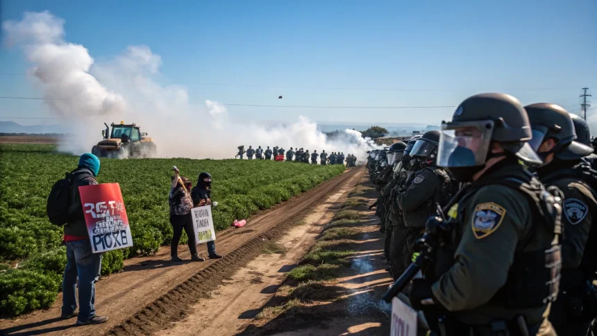 california farm raid