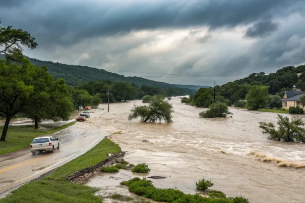 flash floods texas hill