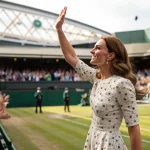 kate wimbledon standing ovation