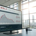 tesla shares musk