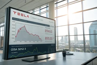tesla shares musk