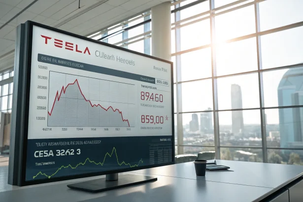tesla shares musk
