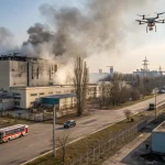 ukrainian drone hits plant