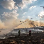 israel wildfire ground crews