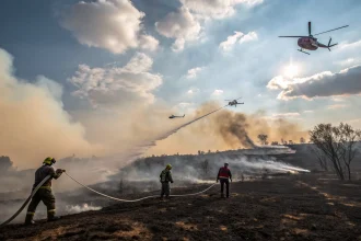 israel wildfire ground crews