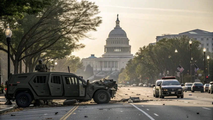 national guard vehicle crashes