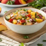 quick peach salsa