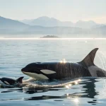 endangered orca carries dead newborn