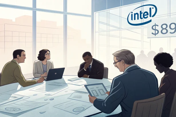 intel stock government investment
