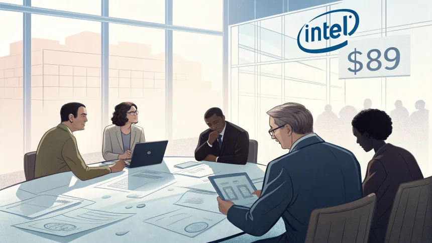 intel stock government investment