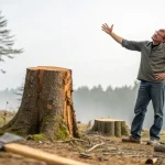 man claims framing tree cutting dispute