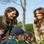 melania trump meets princess catherine scouts