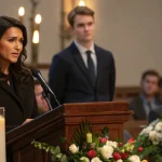 tulsi gabbard honors charlie kirk memorial