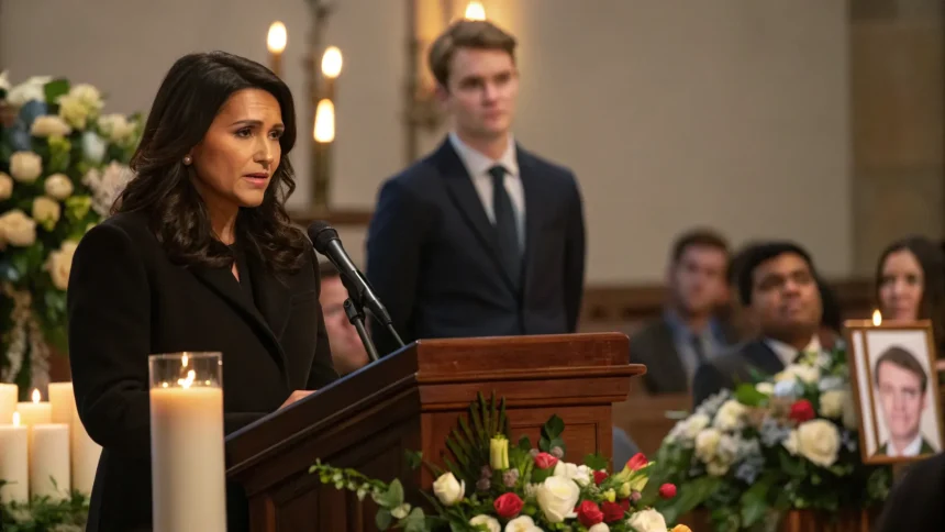 tulsi gabbard honors charlie kirk memorial