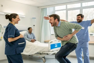 bizarre behaviors expectant fathers hospital