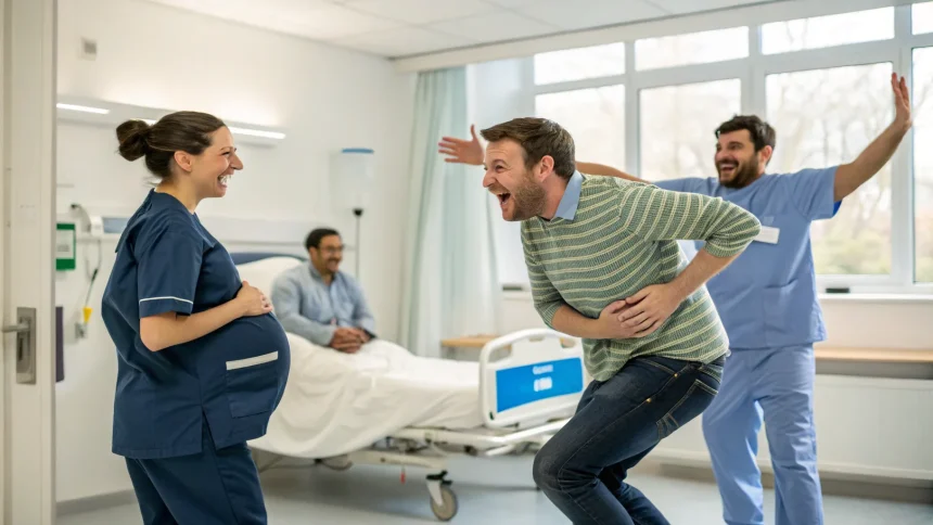 bizarre behaviors expectant fathers hospital