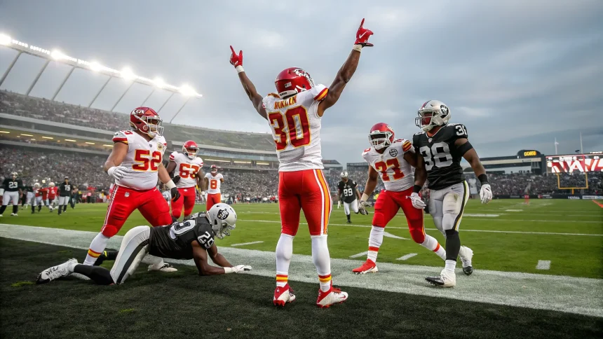 chiefs shut out raiders dominant performance