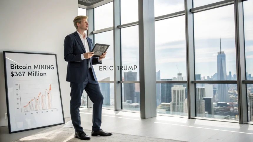 eric trump bitcoin mining venture valued