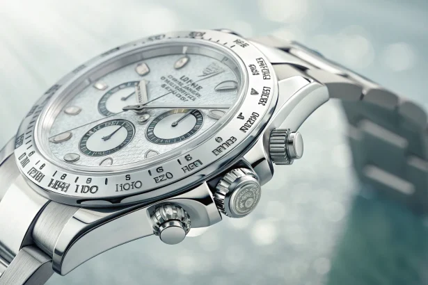 rolex breaks tradition platinum daytona watch