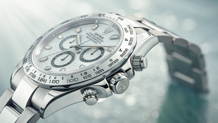 rolex breaks tradition platinum daytona watch