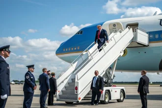 trump heads asia amid shutdown