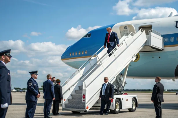 trump heads asia amid shutdown