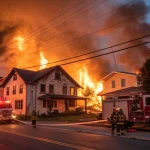 spoelstra property fire erupts