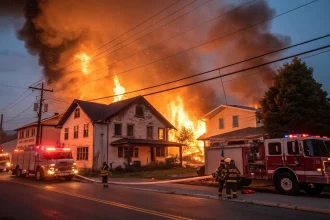 spoelstra property fire erupts