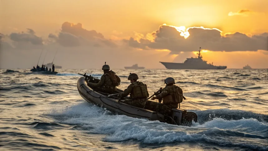 # troops shielded in boat strikes