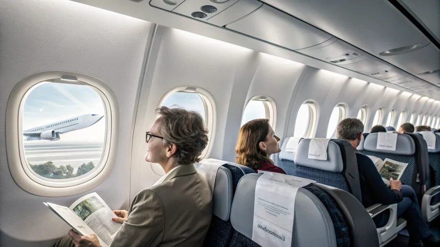 united defends window seat labeling