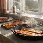 beef bacon sizzles morning menus