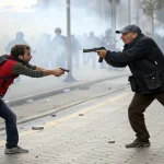 bystander stops armed attacker intervention