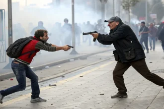 bystander stops armed attacker intervention