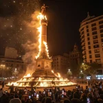 effigy burn draws crowds seeking renewal