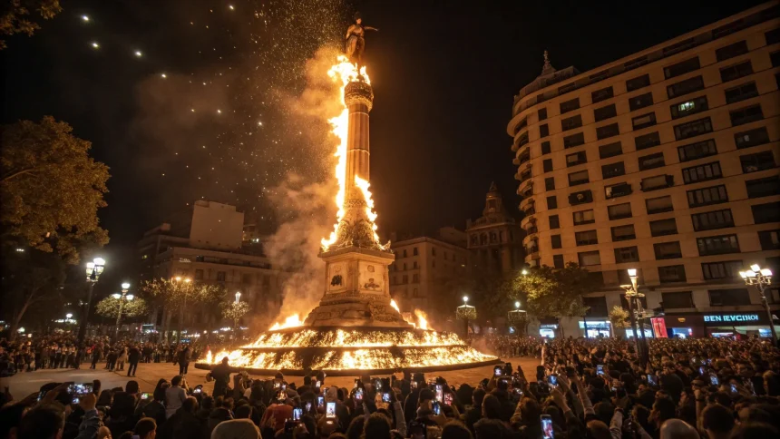 effigy burn draws crowds seeking renewal