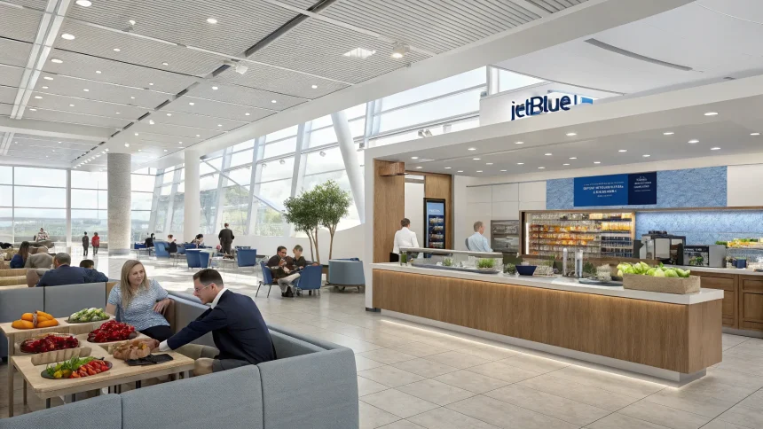 jetblue opens first airport lounge