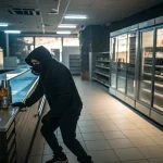 masked intruder targets virginia liquor store