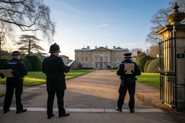 prince andrew police officers visit