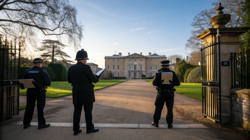 prince andrew police officers visit