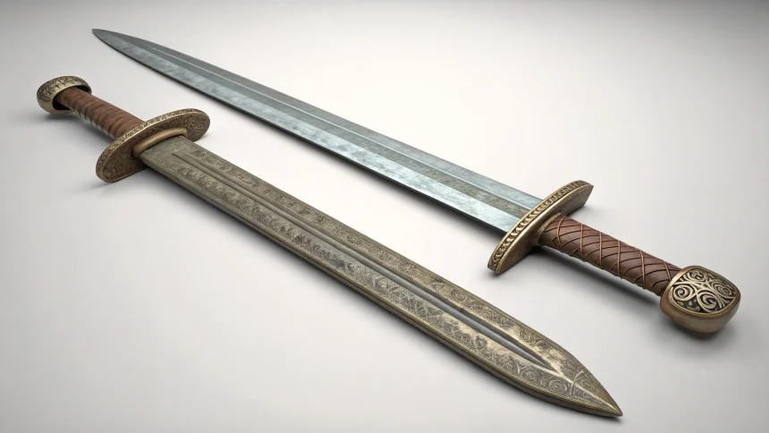 rare celtic swords found france
