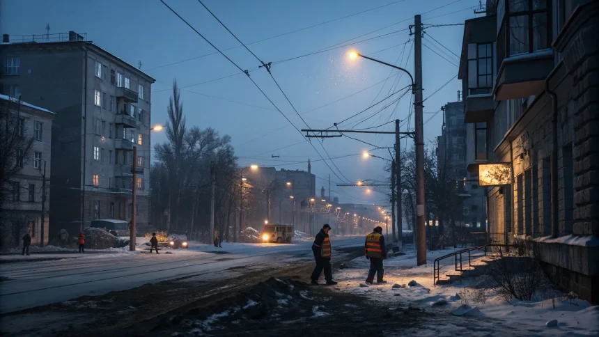 russian strikes ukraine darkness