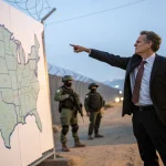 armed man border clash pundit