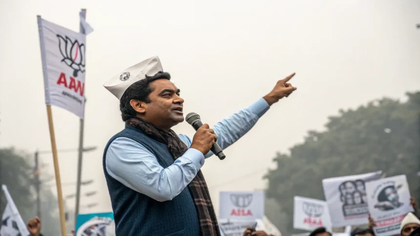 kapil mishra pressures aap atishi