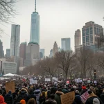 manhattan protesters rally minneapolis death