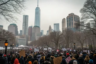 manhattan protesters rally minneapolis death