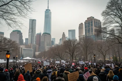 manhattan protesters rally minneapolis death