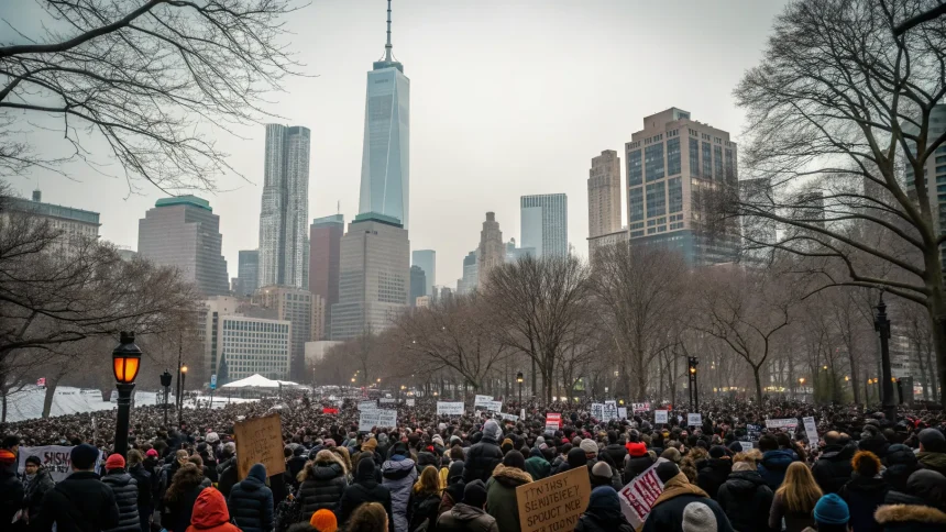manhattan protesters rally minneapolis death