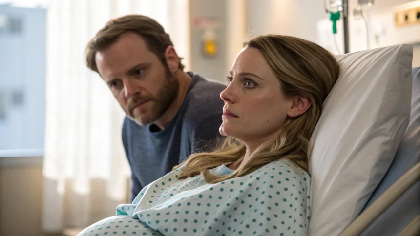 pregnant influencer undergoes risky surgery