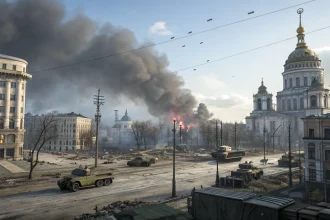 russian aerial attack continues striking