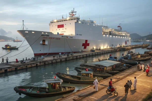 china naval hospital expansion missions